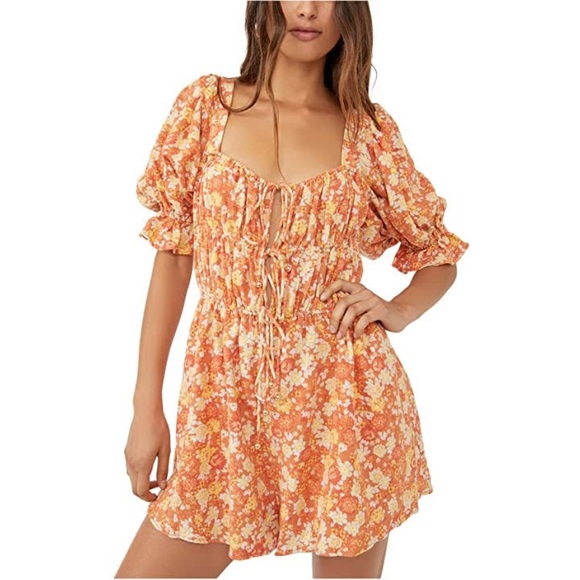 Free People Pants - Free people Show Me Love Floral Romper size small